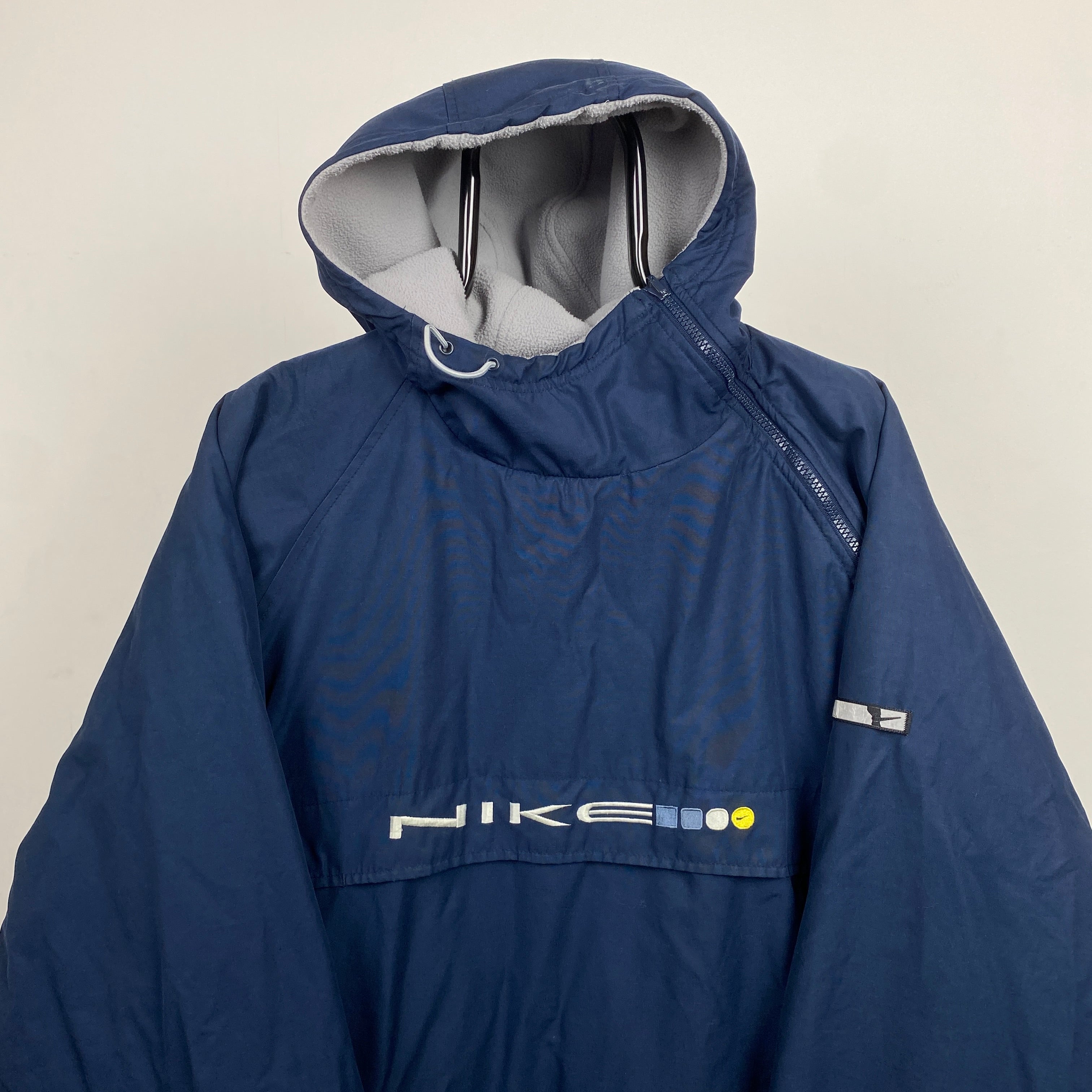 2000'sReversible Side Winder Fleece Jacket Blue Grey