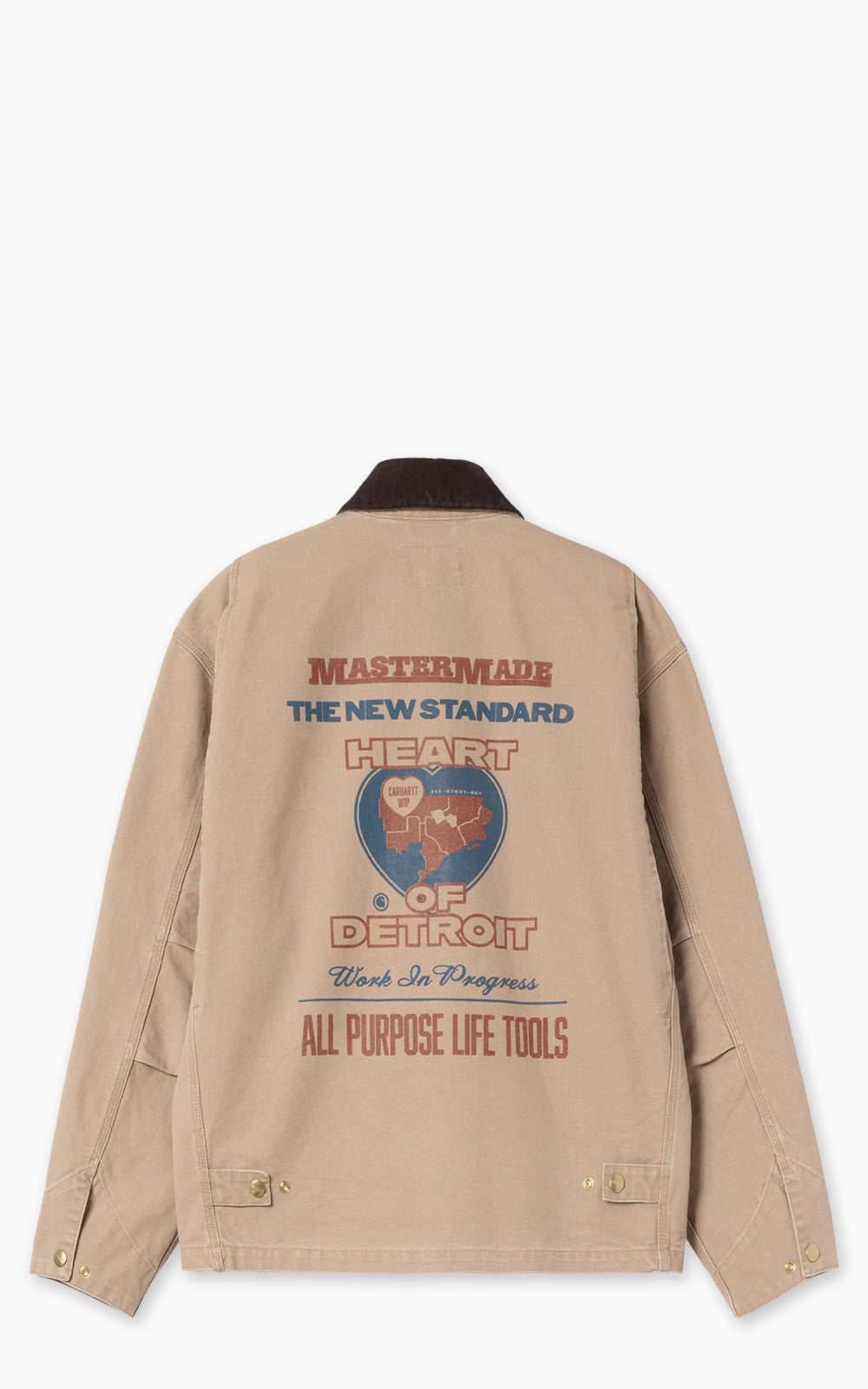  WIP OG Arcan Graphic Jacket Dearborn Canvas Heavy Stone Wash Dusty H Brown/Tobacco