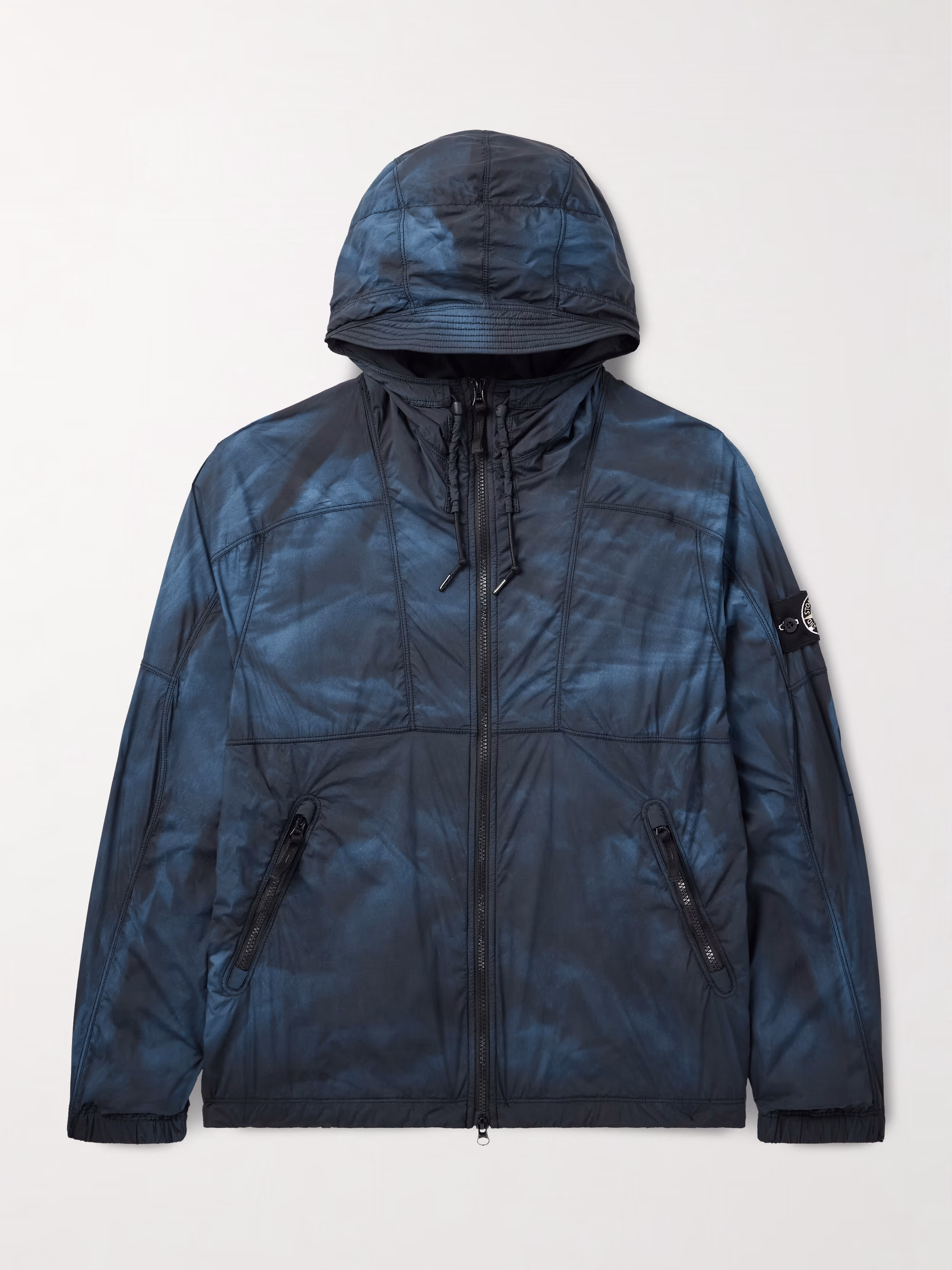 Naslan Logo-Appliquéd Shell Hooded Jacket