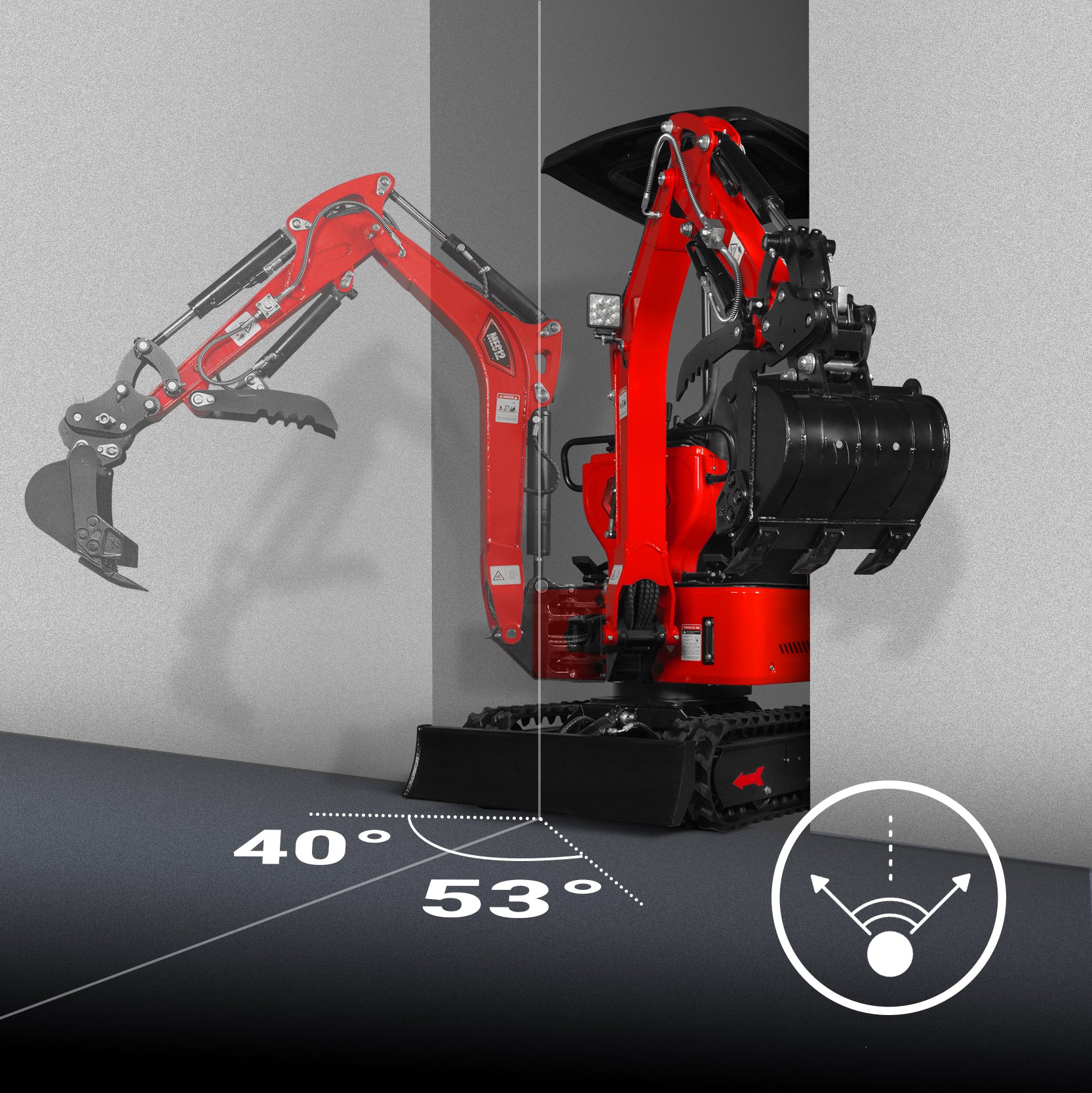 Swing arc movement on MEC10 arm