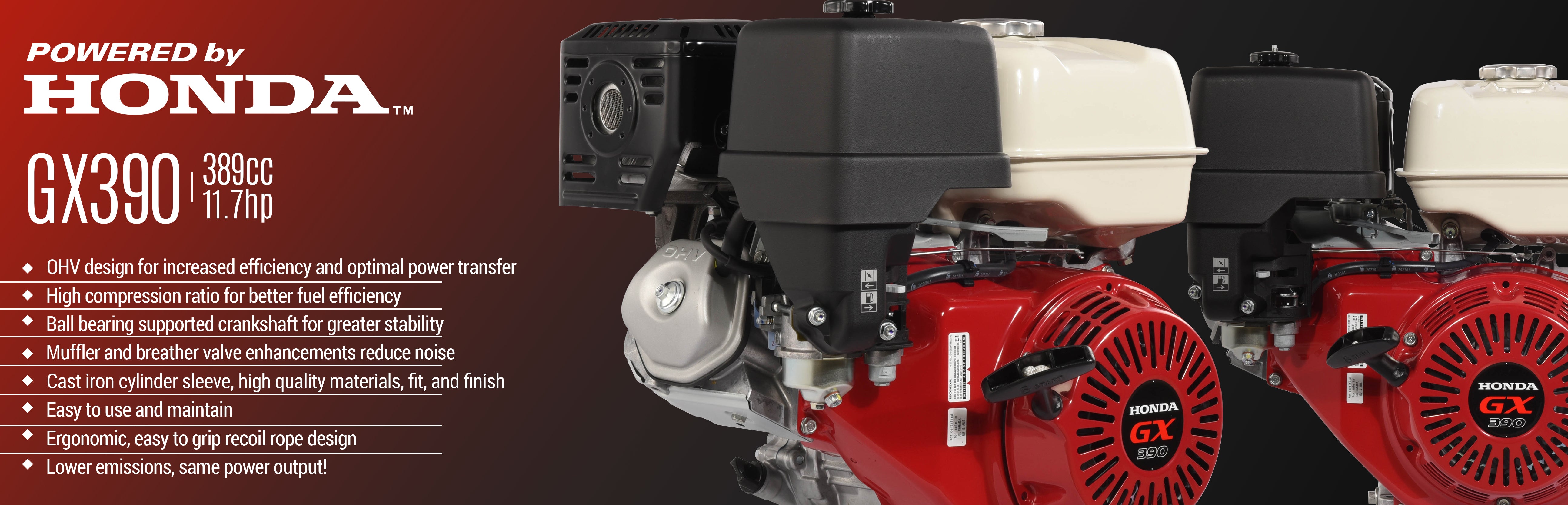 Honda GX390 engine featured on MEC10 mini excavator