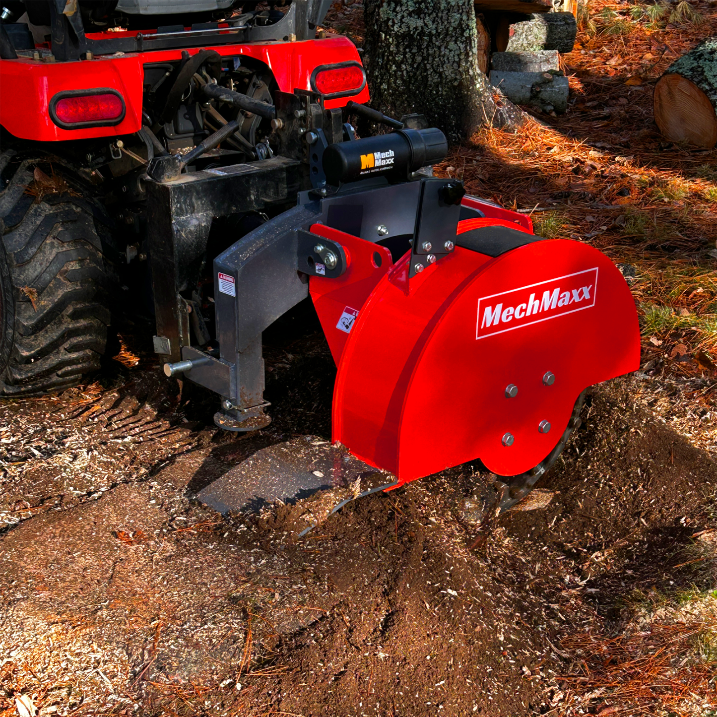 3-Point PTO Stump Grinder with 34 Carbide Teeth (PTO Shaft Included with Slip Clutch), for 15-45HP Tractor, SG24