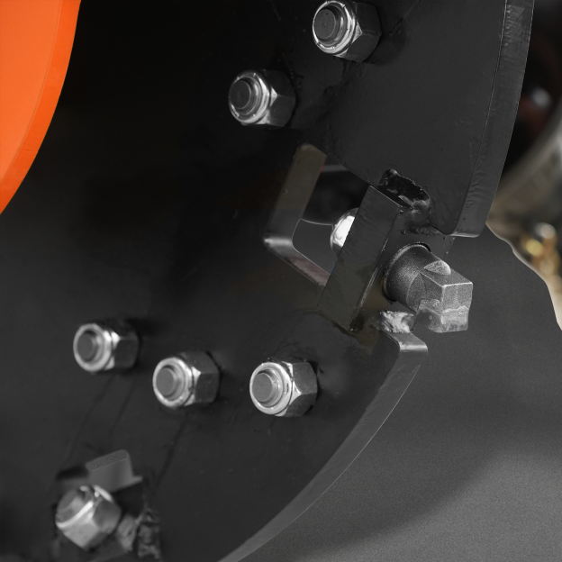 3-Point PTO Stump Grinder with 34 Carbide Teeth (PTO Shaft Included with Slip Clutch), for 15-45HP Tractor, SG24