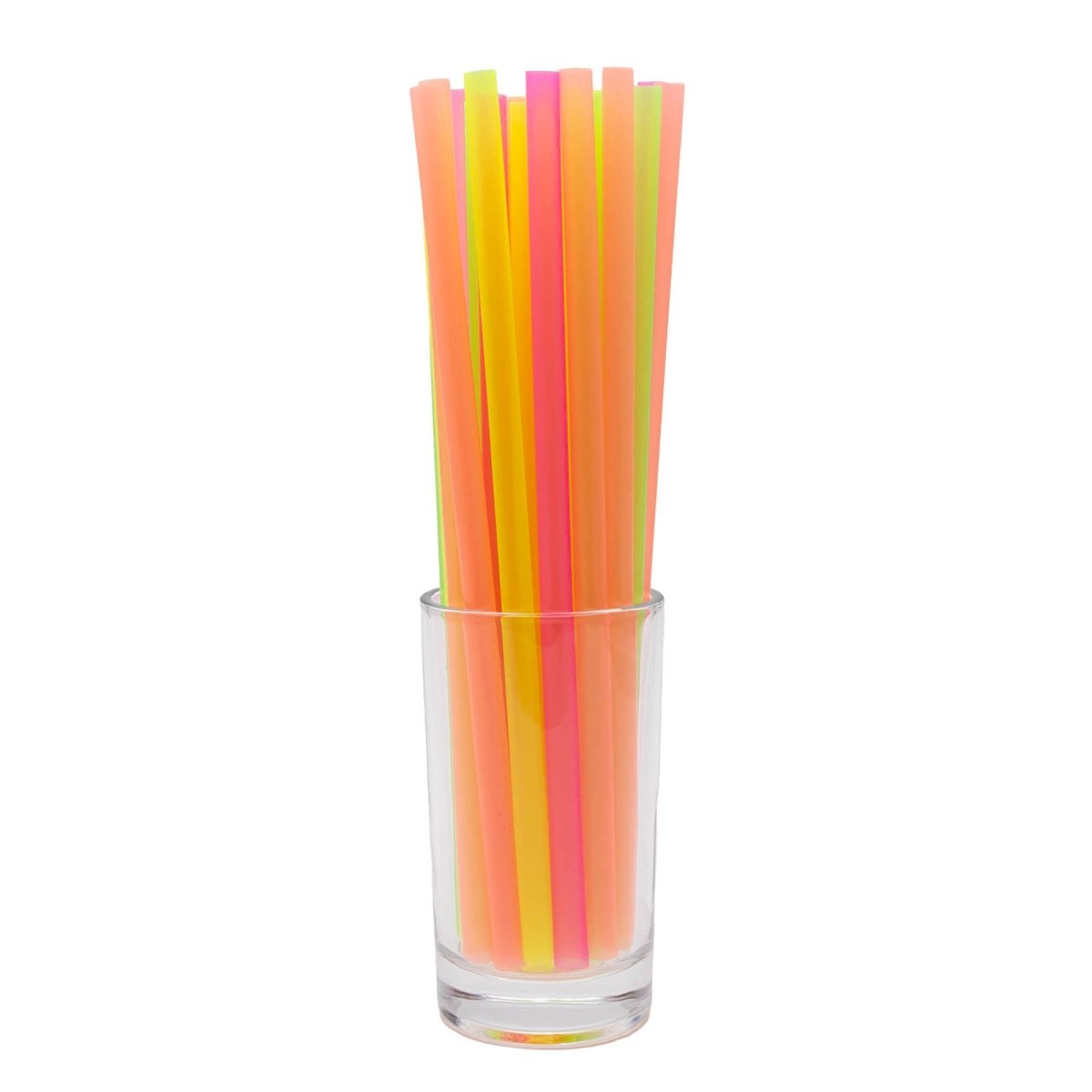BarConic® 8" Straws - Assorted Neon