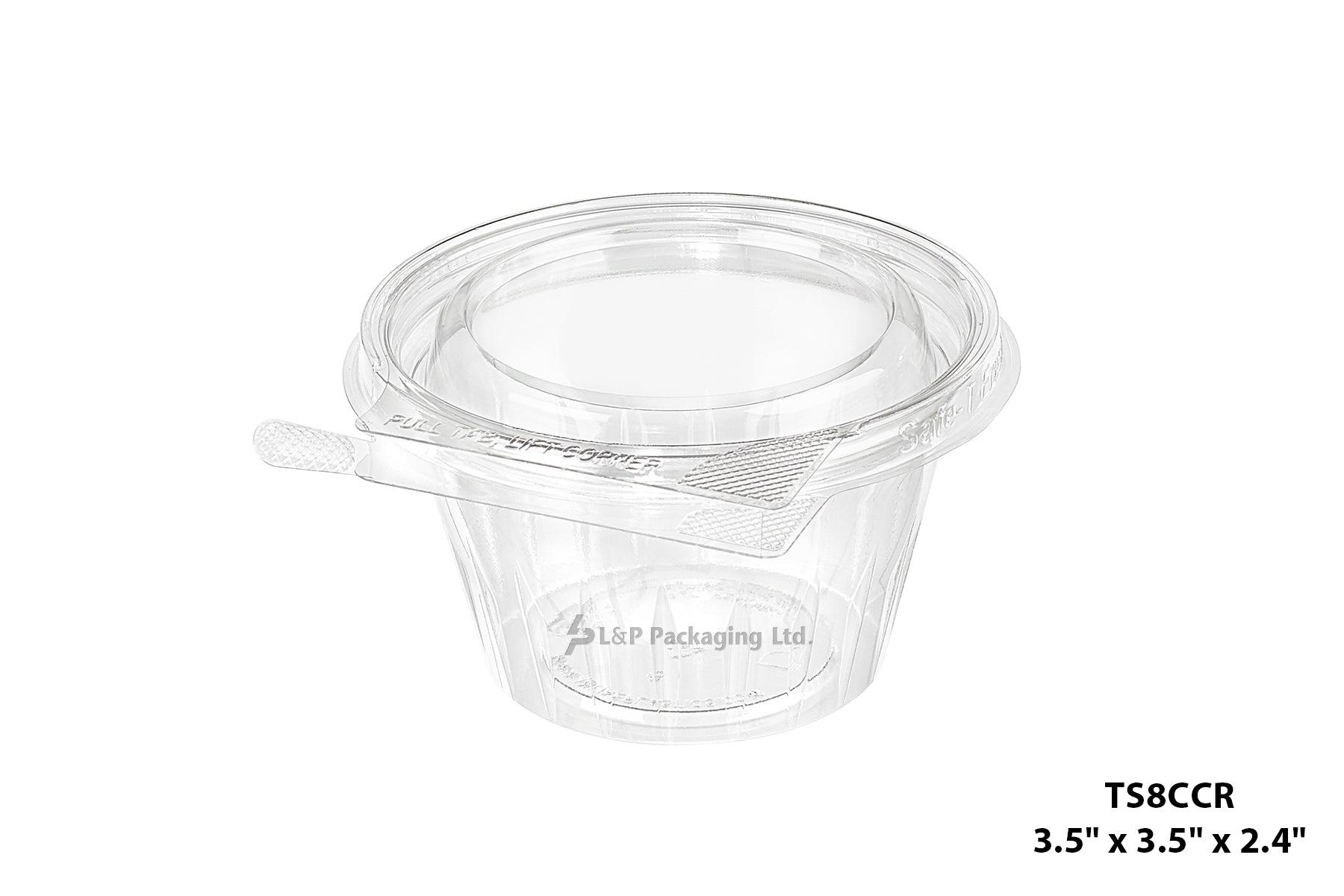 Hinged Containers with Secured Tab Lock