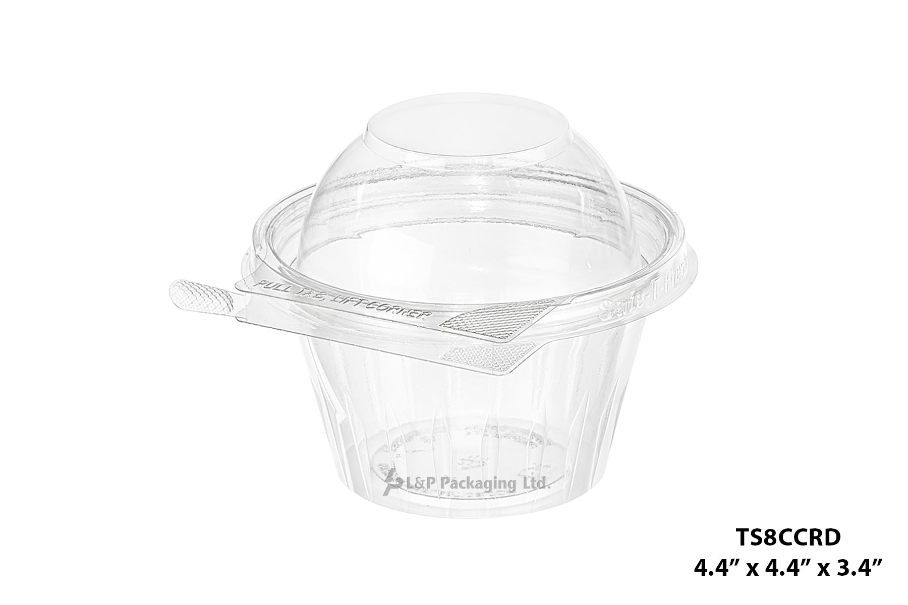 Hinged Containers with Secured Tab Lock