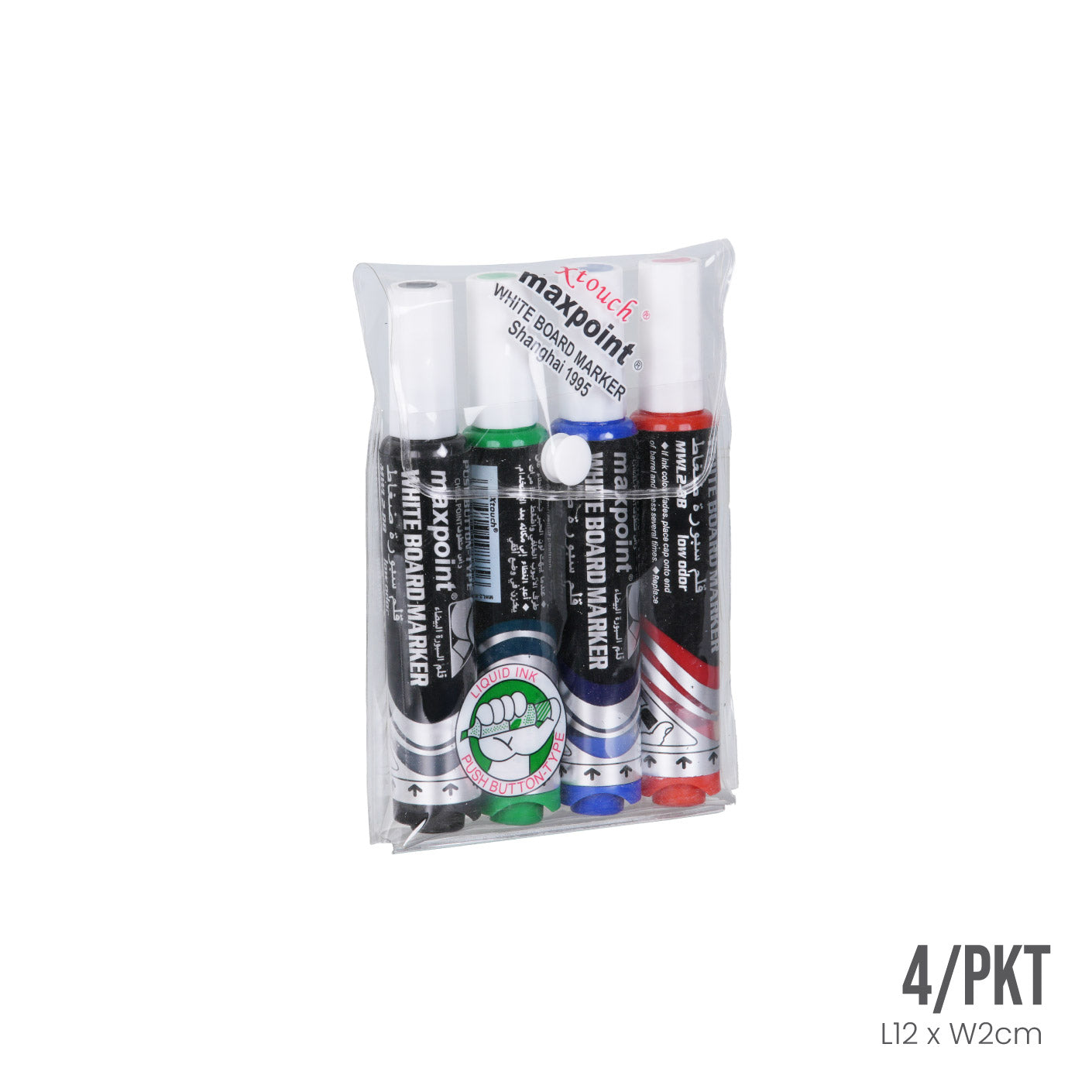 WHITEBOARD MARKER 4S/PKT MWL2BB (HFH4439)