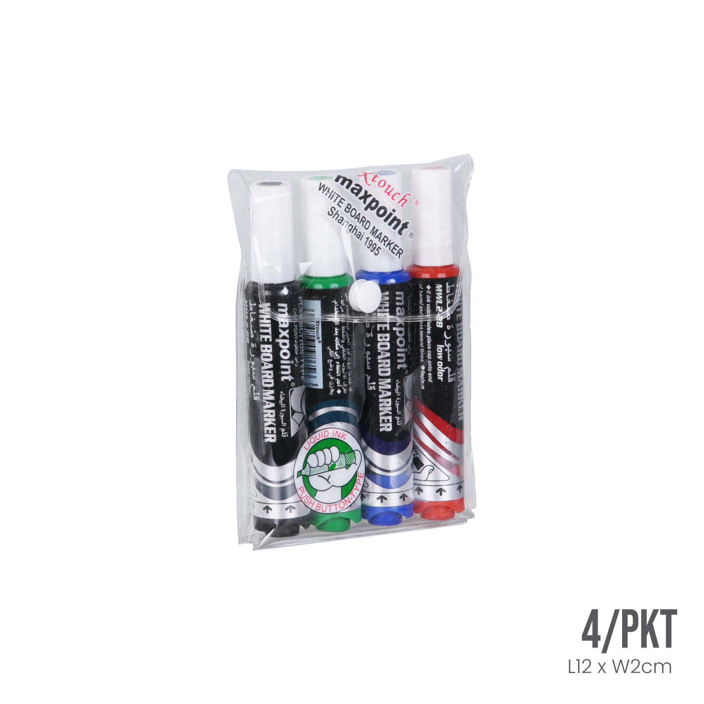 WHITEBOARD MARKER 4S/PKT MWL2BB (HFH4439)