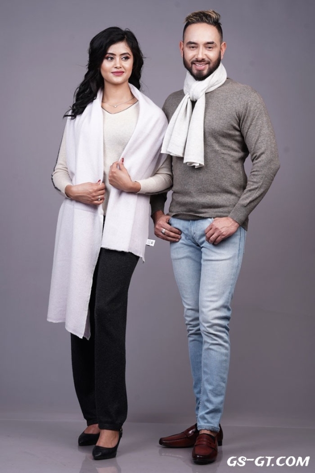 Pashmina Scarf 100% Pure Cashmere 13" × 65" Scarf