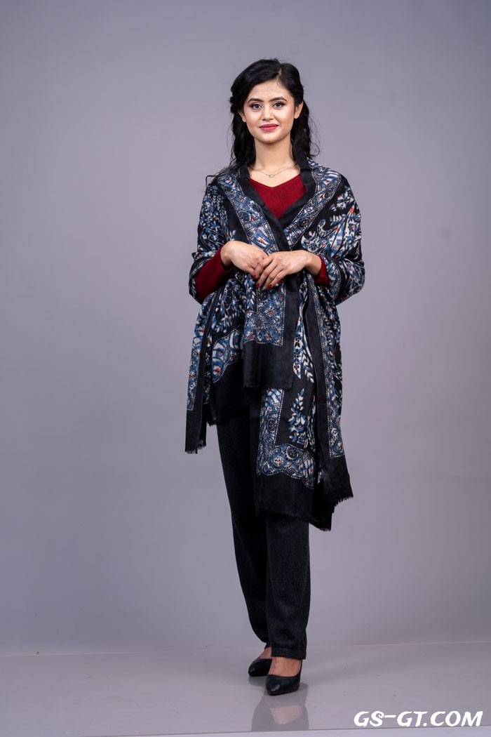 Pashmina Stole 100% Pure Cashmere Printed Stole 28"×80"