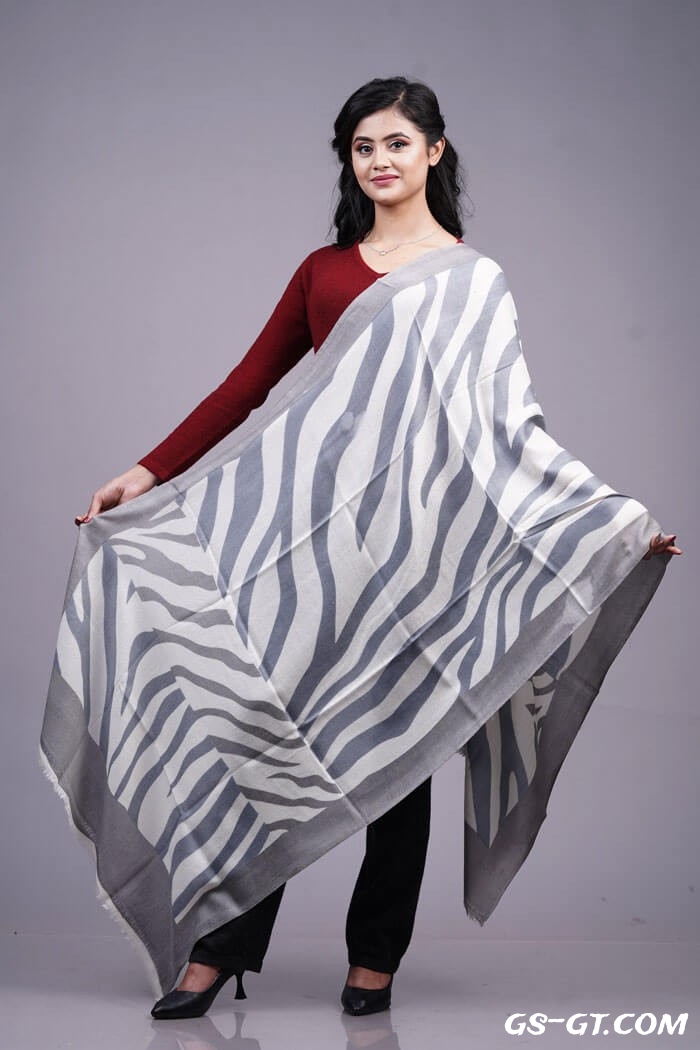 Pashmina Stole 100% Pure Cashmere Stripped Stole 28"×80"