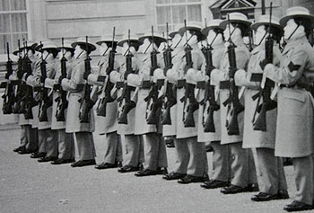Gurkhas in Buckingham Palace UK