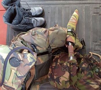 camouflaged army kukri