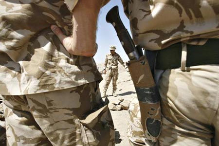 camouflaged kukri in afghanistan