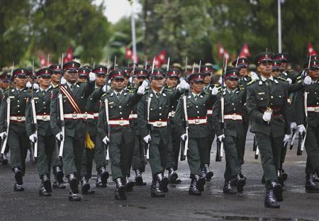 Nepal Army parade in special occasion