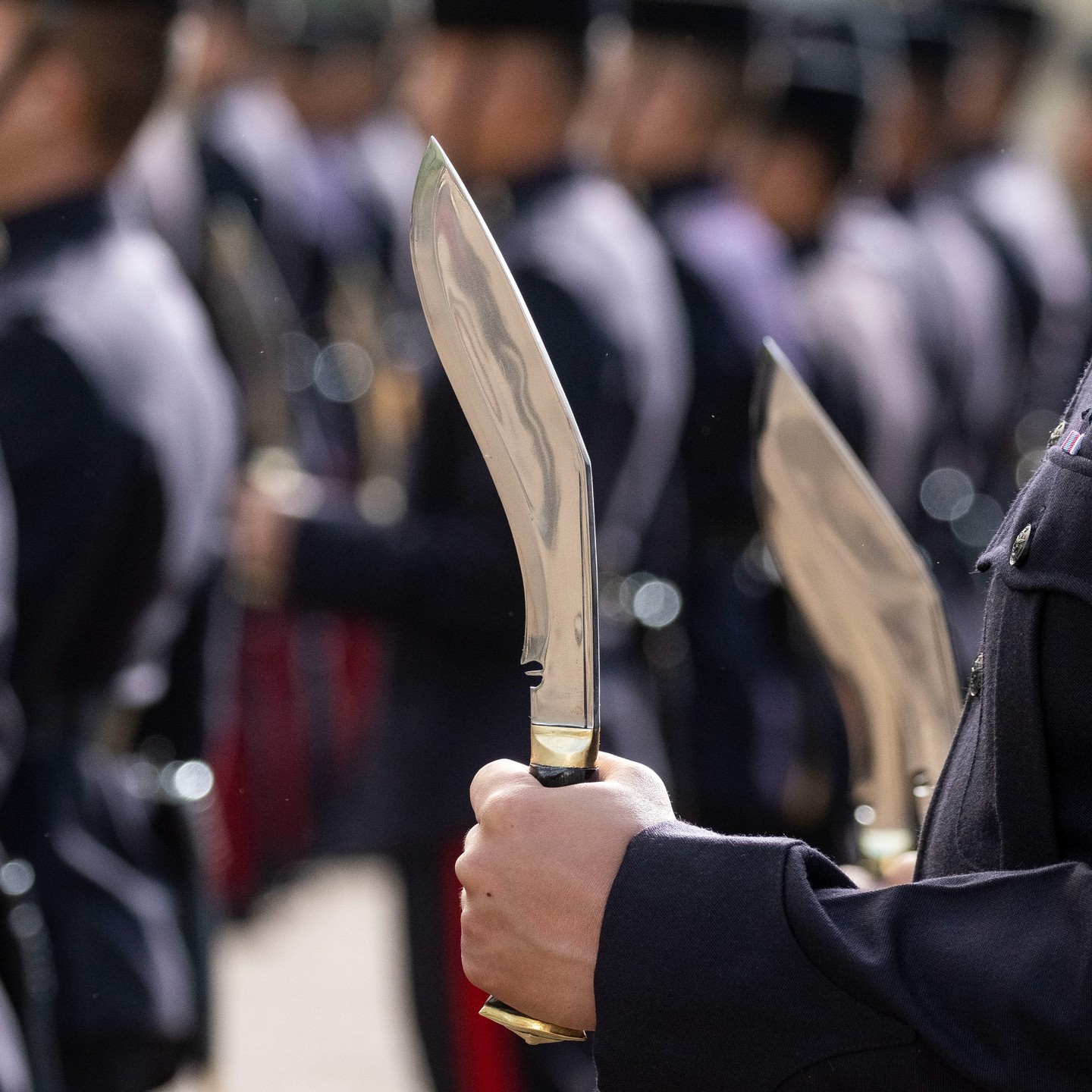 gurkhas with their official service kukri of 2022