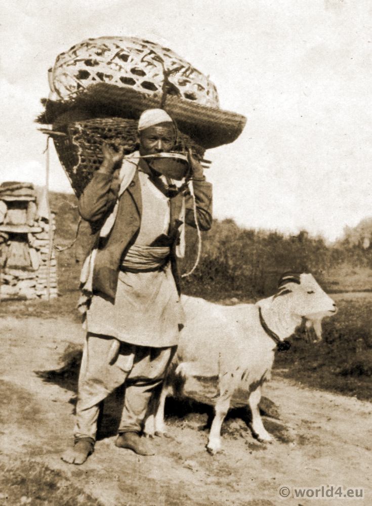 farmer in remote nepali village
