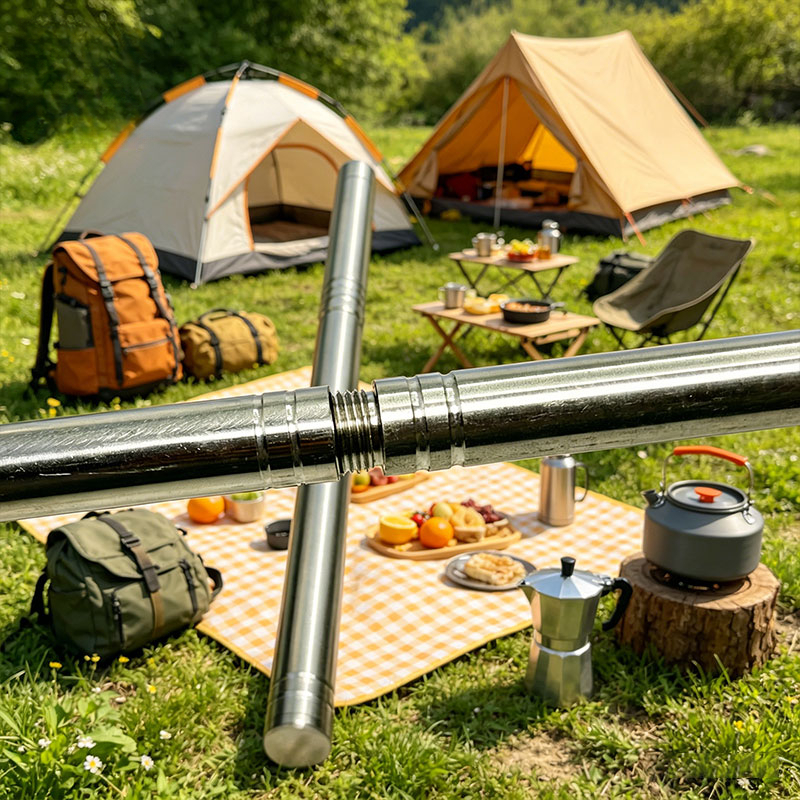 2 Sets(4 pieces) Multi-Use Portable Knife – Stainless Steel, Perfect for Tea, Picnic & Outdoor Adventures, EU Warehouse