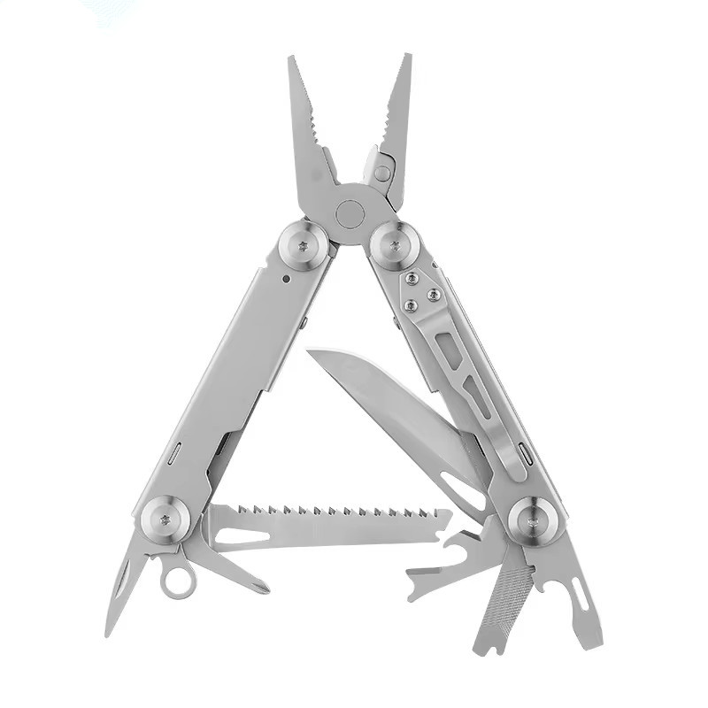 Folding Stainless Steel Multitool for Camping & Hiking, EU Warehouse