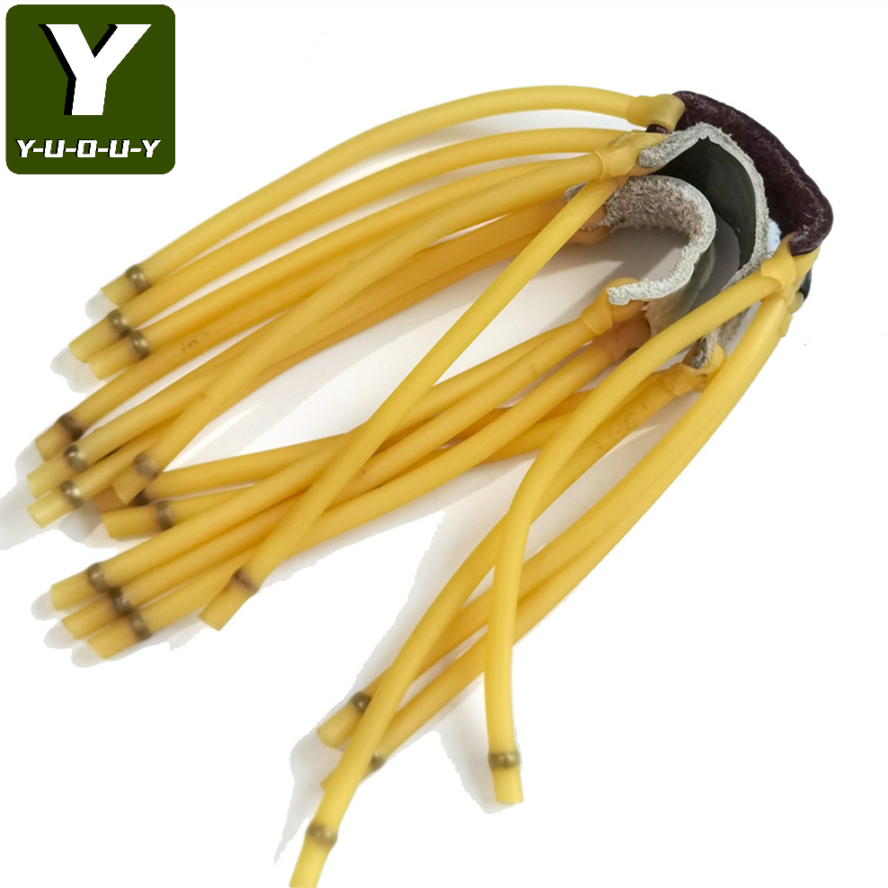 Y-U-O-U-Y 10pcs Six Stripes Slingshot Rubber Bands YY-FOX33