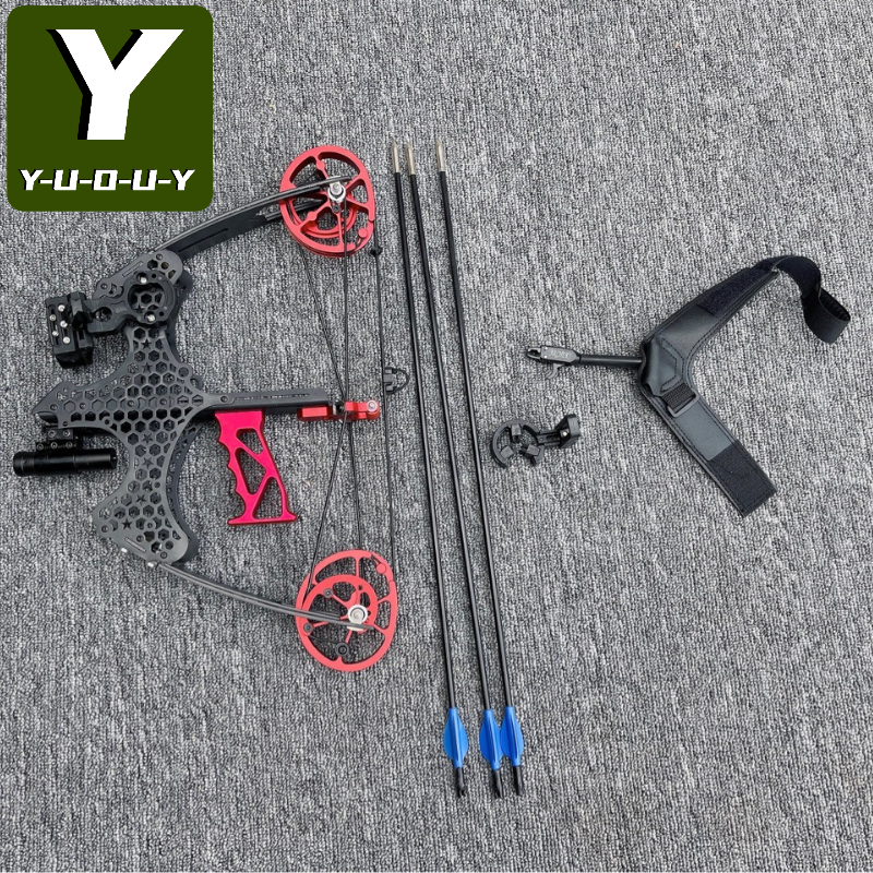 Y-U-O-U-Y Archery Mini Composite Bow Set Recurve Pulley Bow YY-002