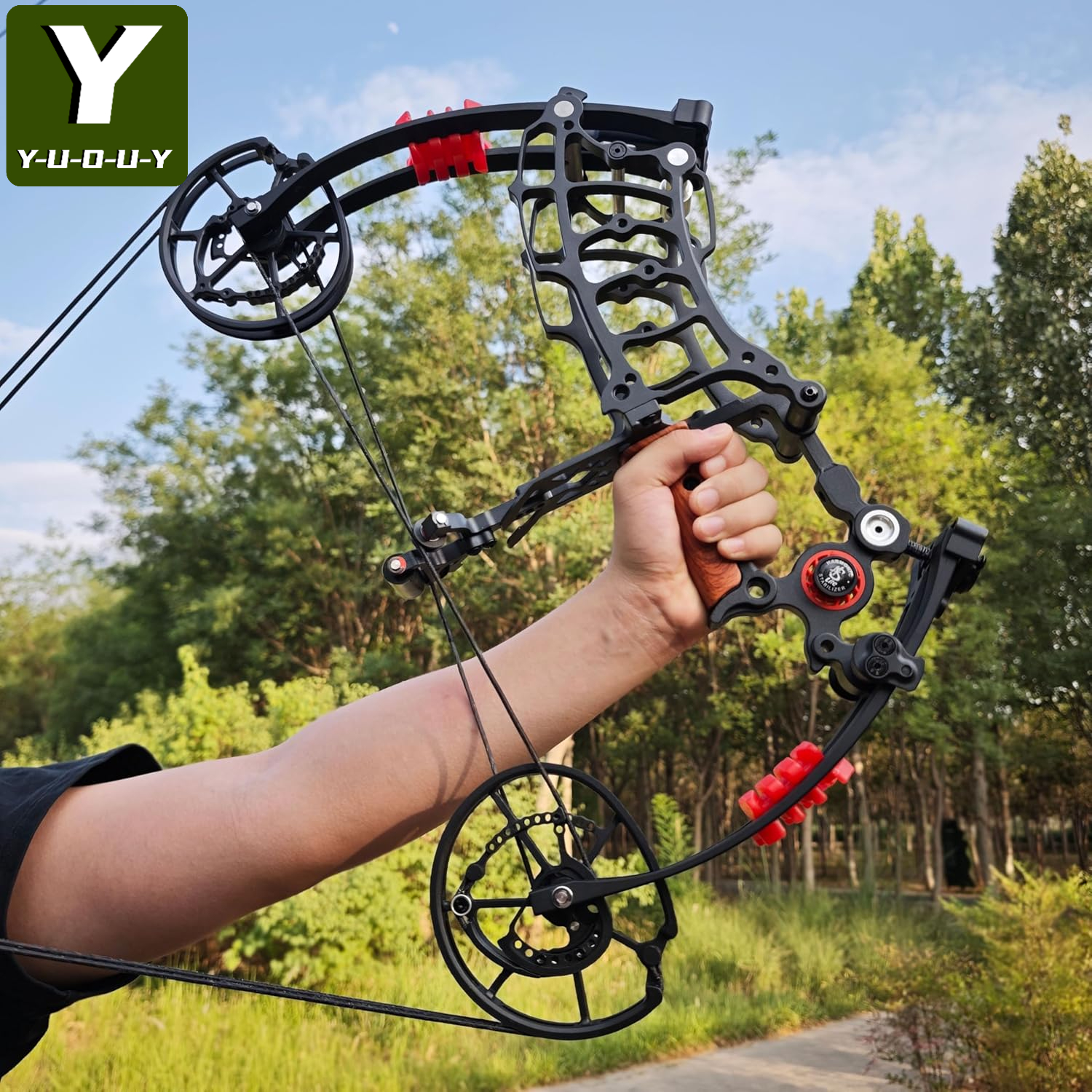 Y-U-O-U-Y Archery Compound Bow Set Arrows and Steel Balls Dual Purpose Bow YY-001