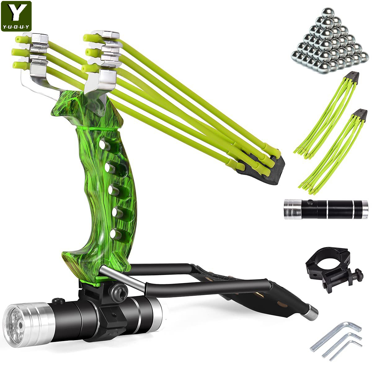 Y-U-O-U-Y Folding Slingshot with Wrist Brace YY-CK-1