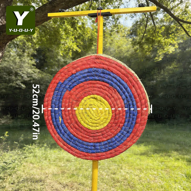 Y-U-O-U-Y Handwoven Straw Target CB5006