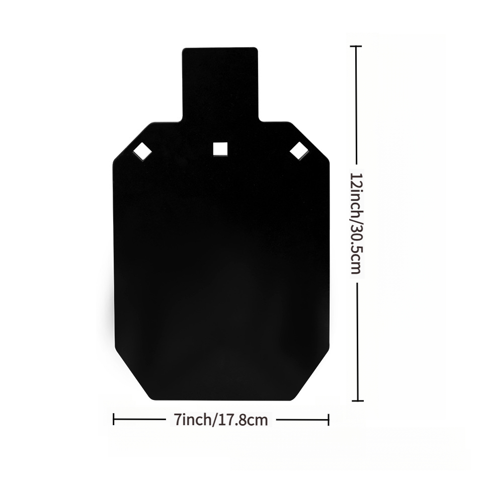 YUOUY AR500 Steel Shooting Target 17.8 x 30.5 cm, Chain not included