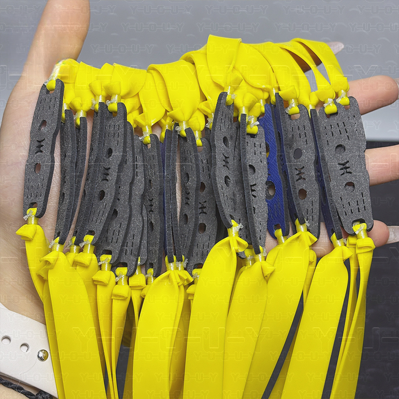 50pcs Yellow Flat Latex Band