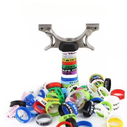 YY-C100 Silicone Anti Slip Rubber Ring for Slingshot (100Pcs Random Mixed)