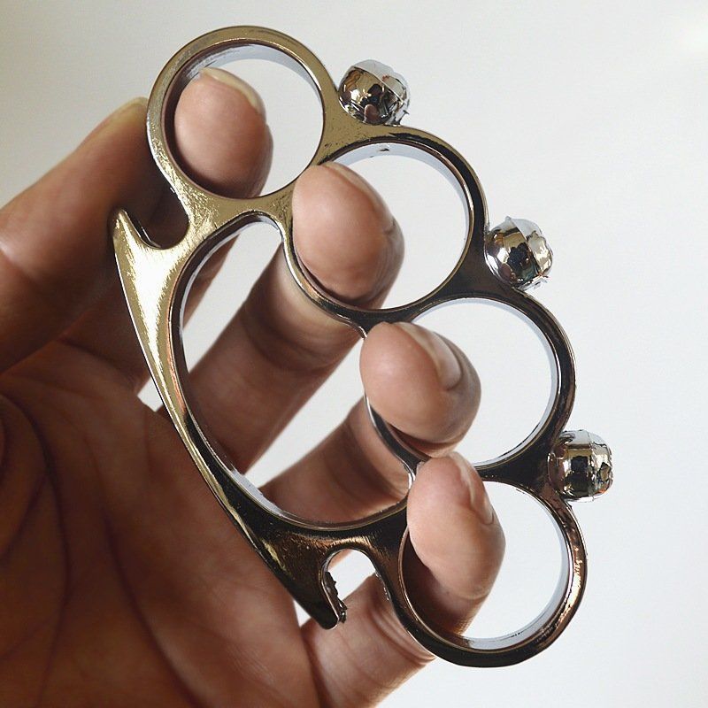 Y-U-O-U-Y 3pcs Ghost Head Brass Knuckles YY-02406280015