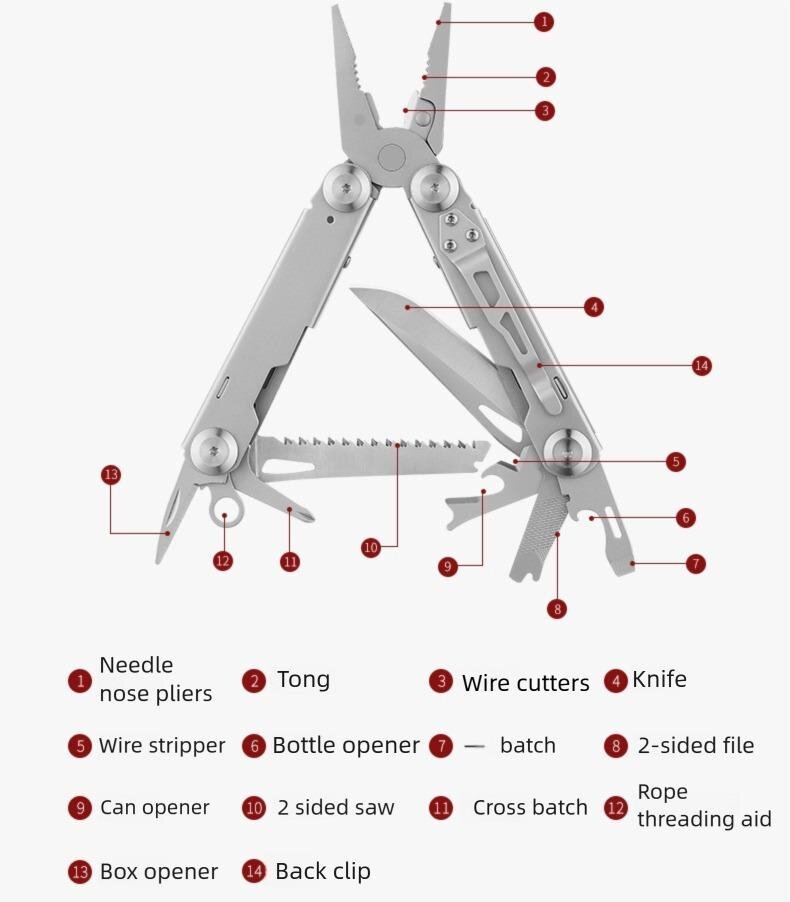 Y-U-O-U-Y 14-in-1 Foldable Multitool DGN18IN1
