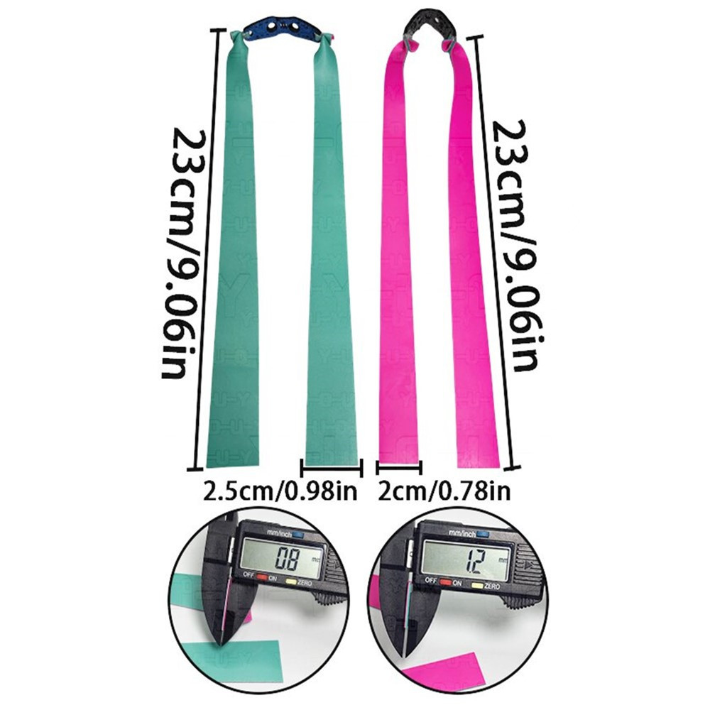 Blue/Pink Flat Latex Band