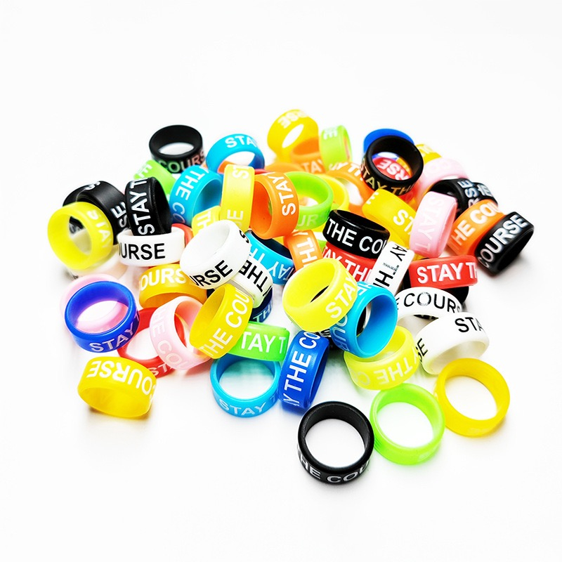 YY-C100 Silicone Anti Slip Rubber Ring for Slingshot (100Pcs Random Mixed)