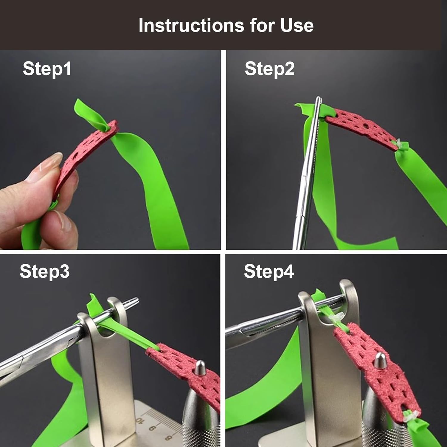 YY-CY001 Slingshot Band Tying Tool Jig, 304 Stainless Steel Portable Catapult Helper Accessory for Slingshot Making