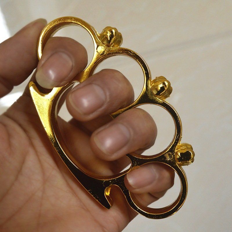 Y-U-O-U-Y 3pcs Ghost Head Brass Knuckles YY-02406280015