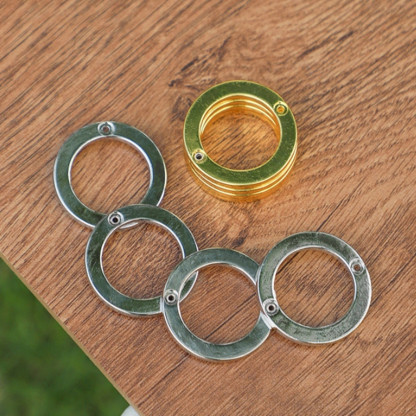 2pcs Foldable Self-defense Ring Brass Knuckles YY-B-031