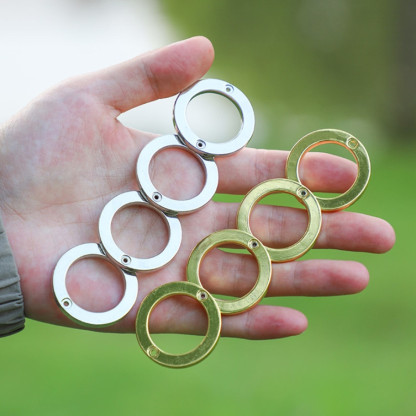 2pcs Foldable Self-defense Ring Brass Knuckles YY-B-031