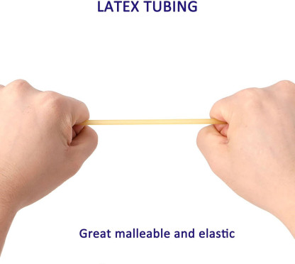 YY-1842-4080 Latex Tubing, Slingshot Tubing(33 FT, Natural)