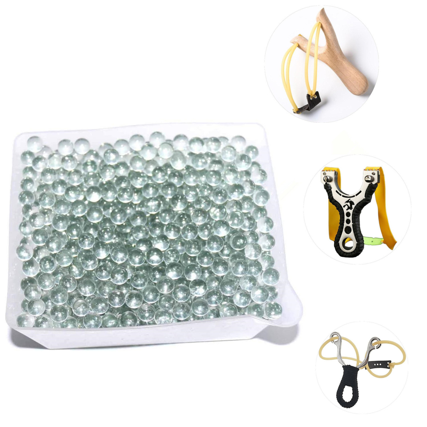 5/16” inch (8 mm) Glass Slingshot Ammo Marbles YY-GLASS300