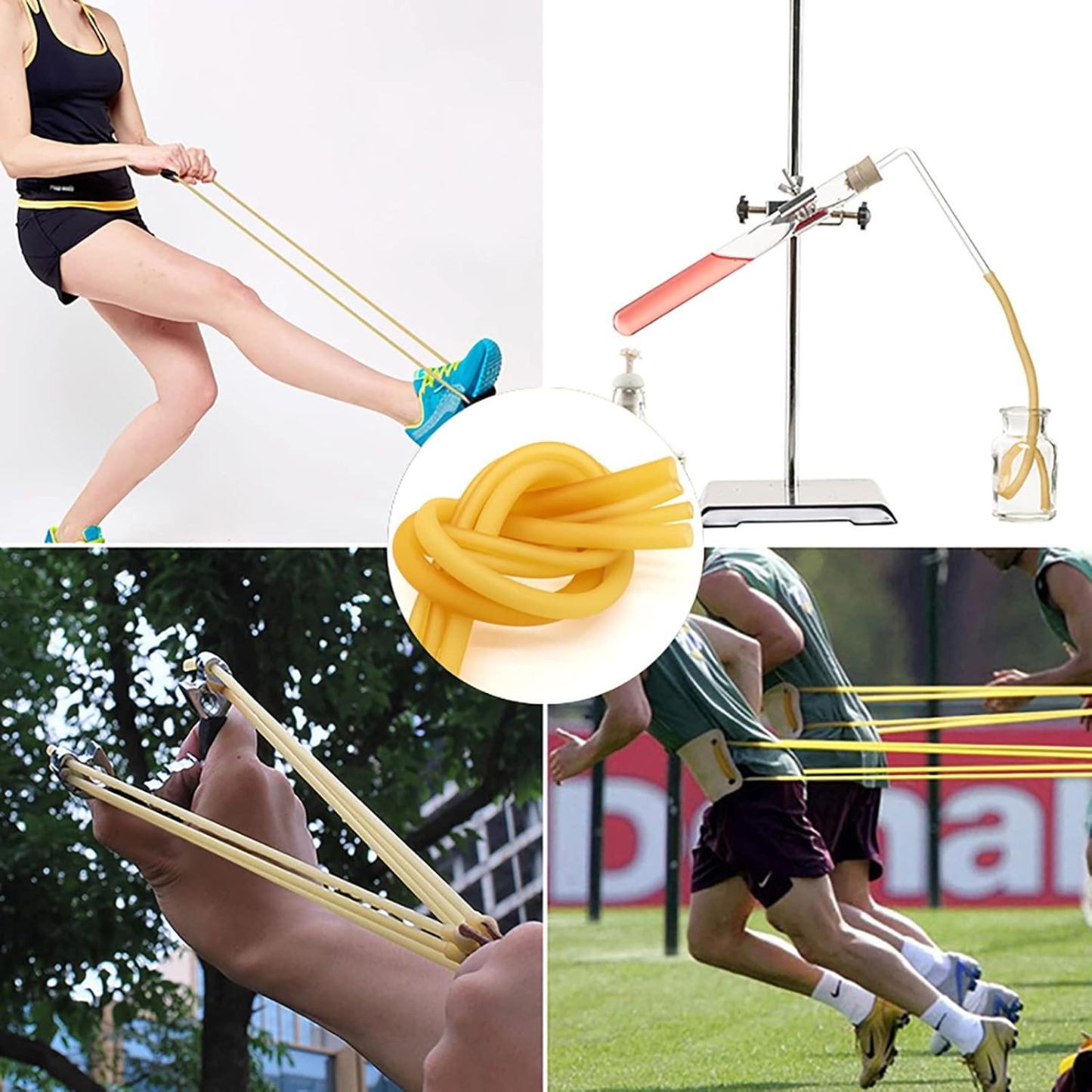 YY-1842-4080 Latex Tubing, Slingshot Tubing(33 FT, Natural)