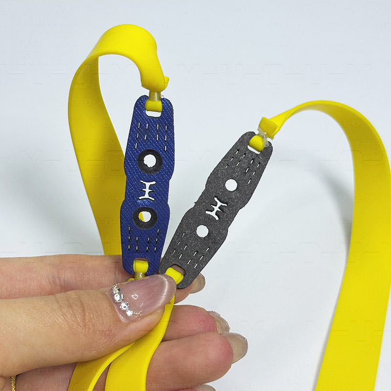 50pcs Yellow Flat Latex Band