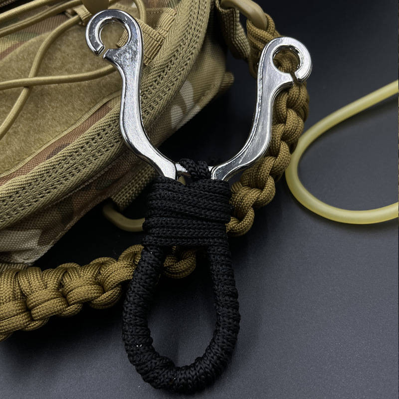 YUOUY Slingshots for Adults Hunting, Stainless Steel Sling Shot for Shooting, Professional Tactical Metal Slingshot