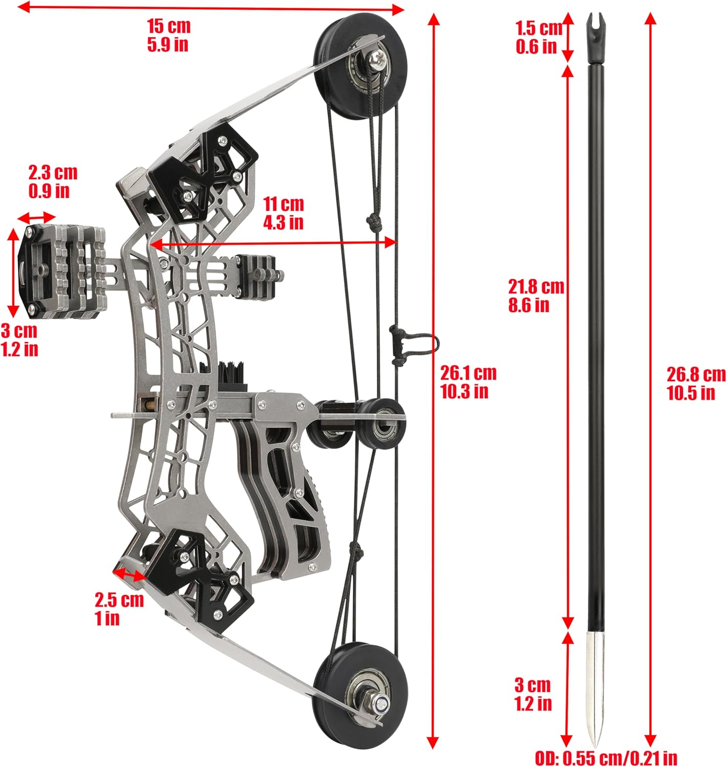 Compound Bow and Arrows Set PocketBow YY-ZJ-001