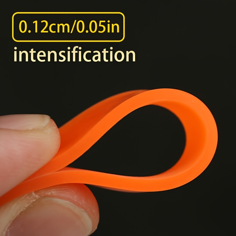 10pcs Y-U-O-U-Y Orange Latex Slingshot Bands - High Elasticity, Non-Slip, Freeze-Proof 1.22mm Thick Rubber Bands for Hunting & Fishing with Transparent Storage Box, Outdoor Adventures, Portable Case, Nonslip Grip
