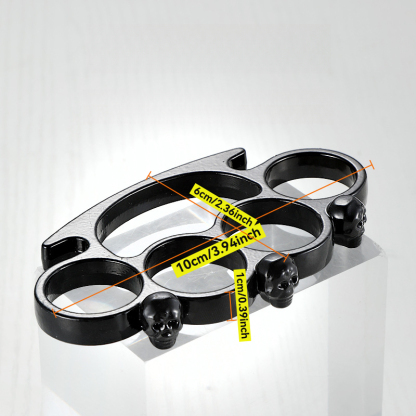 3pcs Four-fingered Ghost Head Brass Knuckles YY-02406280015