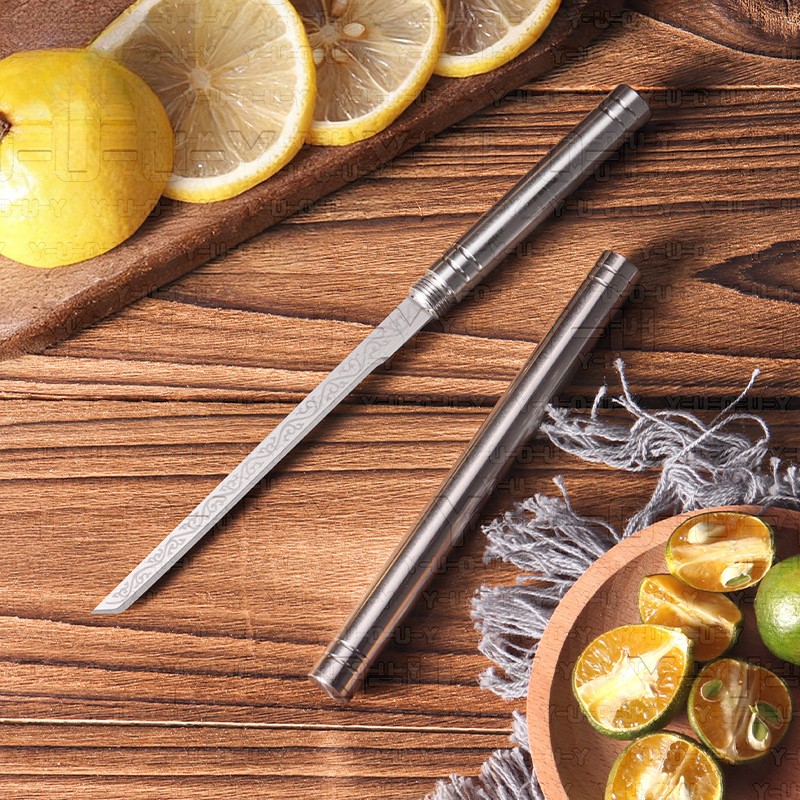 A Pair Of Stainless Steel Portable Dinner Knives