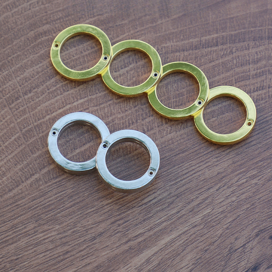 2pcs Foldable Self-defense Ring Brass Knuckles YY-B-031