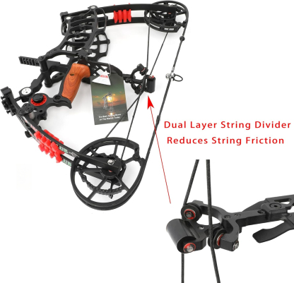 YY-001 Archery Compound Bow Set Arrows and Steel Balls Dual Purpose Bow